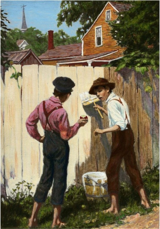 Create meme: twain the adventures of Tom Sawyer, The adventures of Tom Sawyer, portrait of tom sawyer