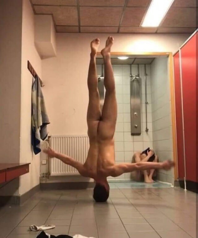 Create meme: guy , upside down, strange poses