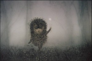 Create meme: thick fog, hedgehog, Yuri Norstein