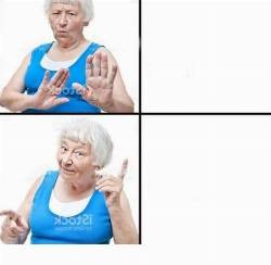 Create meme: grandma, templates for meme grandma, grandmother of meme