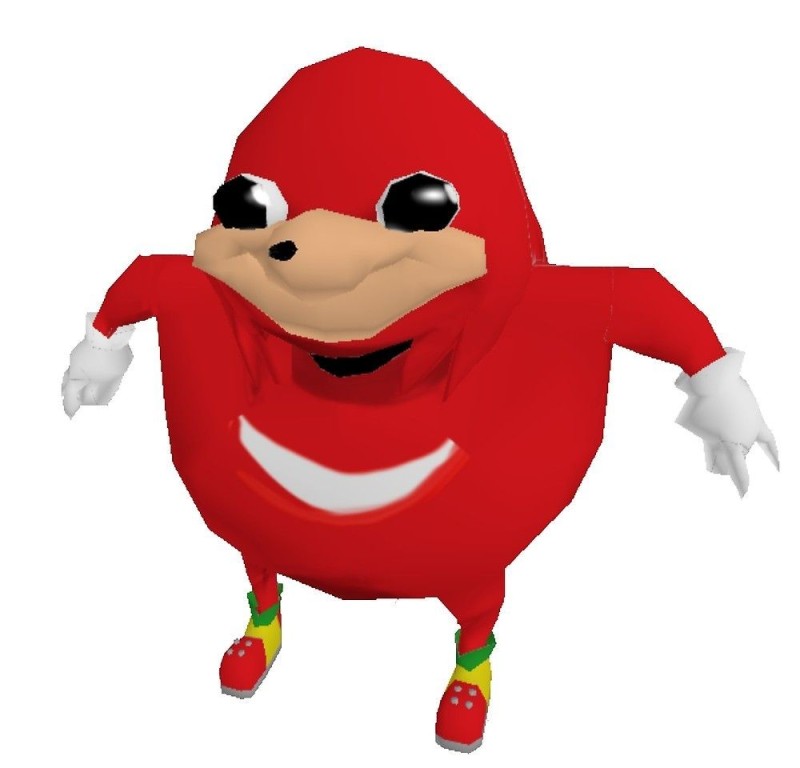 Создать мем: uganda knuckles, уганда, мем уганда наклз