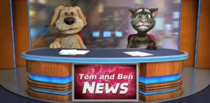 Create meme: talking tom & ben news