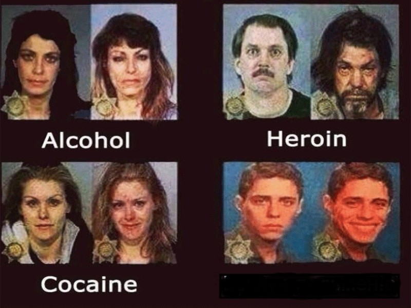 Create meme: before and after drugs, the impact of drugs on the body MEM, drugs alcohol