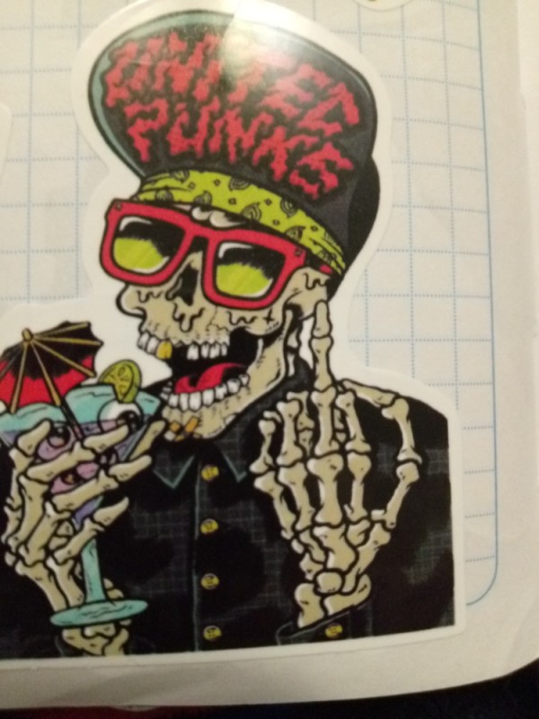 Create meme: pop punk art, figure , drawing of a skull