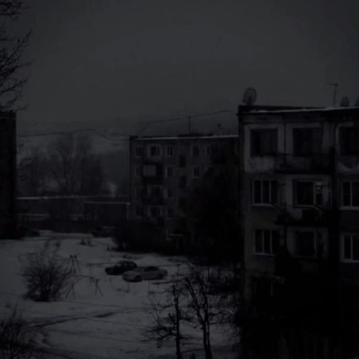 Create meme: gloomy houses, Chernikovskaya hata don't believe the tears, dark photos