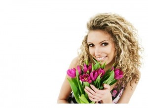 Create meme: Girl, International women's day, woman with bouquet