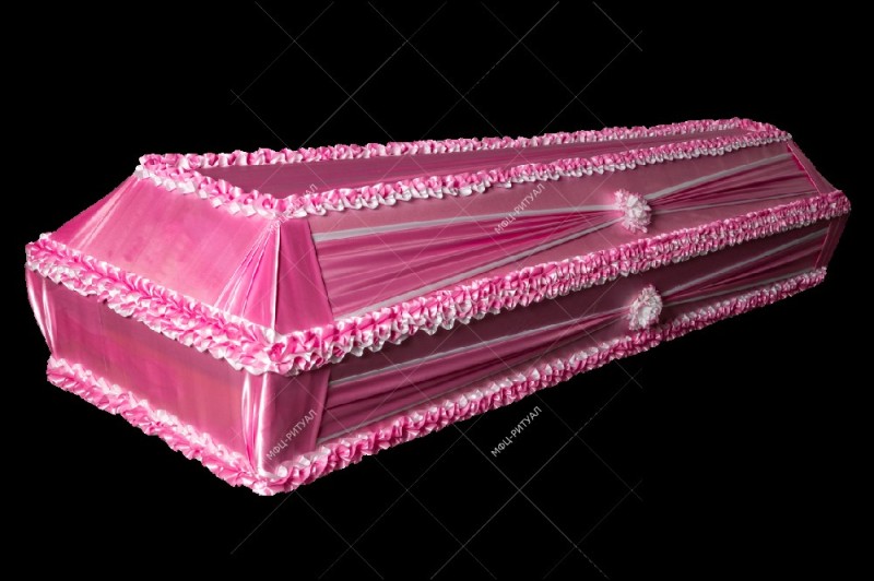 Create meme: pink coffin, the coffin , child's coffin