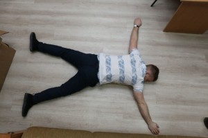 Create meme: a man is lying, lying on the floor, a man is lying on the floor