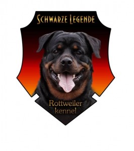 Create meme: the Royal pack kennel Rottweilers, Rottweiler sticker on the car, Rottweiler on a black background