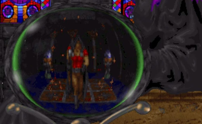 Create meme: heretic heresiarch, heretic stained glass windows, might and magic 6 new sorpigal