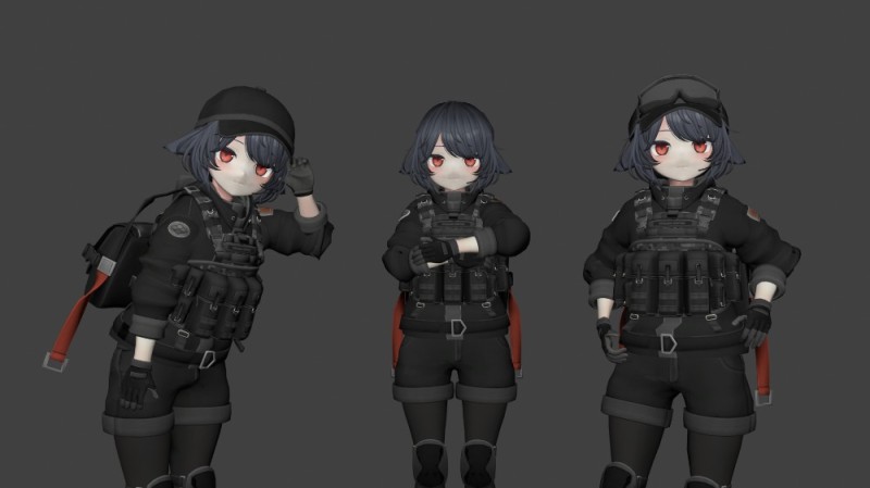 Create meme: Military Tactical Girls anime, anime girl, anime characters