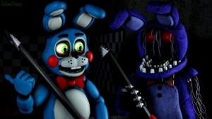 Создать мем: той бонни и олд бонни, фнаф олд бони той бони, toy bonnie