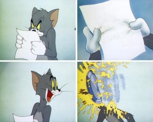 Create meme: tails x cc, Tom and Jerry