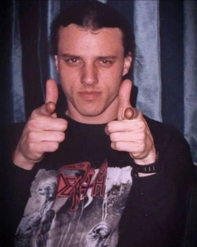 Create meme: chuck schuldiner, chuck schuldiner, male 