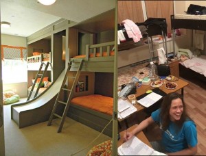 Create meme: kids bedroom, bunk bed, bed for three boys