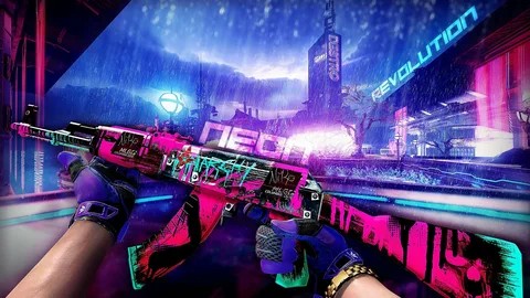 Create meme: neon revolution, screenshot , The neon revolution of CS GO