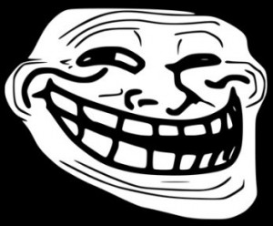 Create meme: trollface, evil trollface