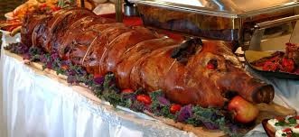 Create meme: roast pig in Georgian, roasted pig, suckling pig in the oven