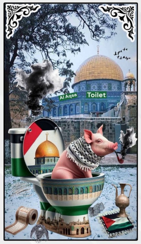 Create meme: Islam is a religion of peace and goodness, pigs are big, for Muslims