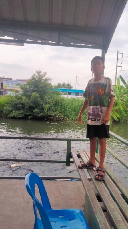 Create meme: boy , fishing in Thailand, bridges in Ganyushkino