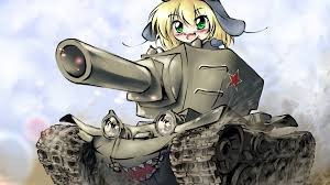 Создать мем: девушка танкистка арт, танки аниме, аниме картинки танки