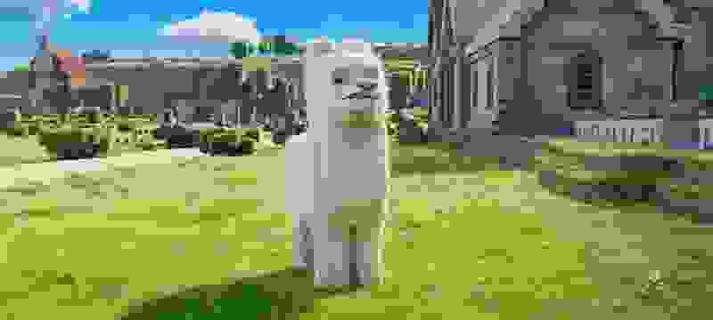 Create meme: Jake Minecraft, minecraft wolf on the side, minecraft animals