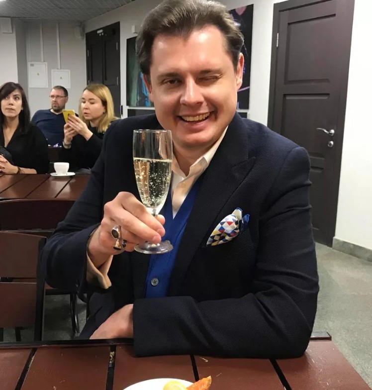 Create meme: evgeny ponasenkov, panasenkov, Eugene panasenkov with a glass of