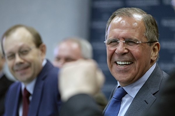 Create meme: Sergei Lavrov , Lavrov laughs, Lavrov Minister of foreign Affairs