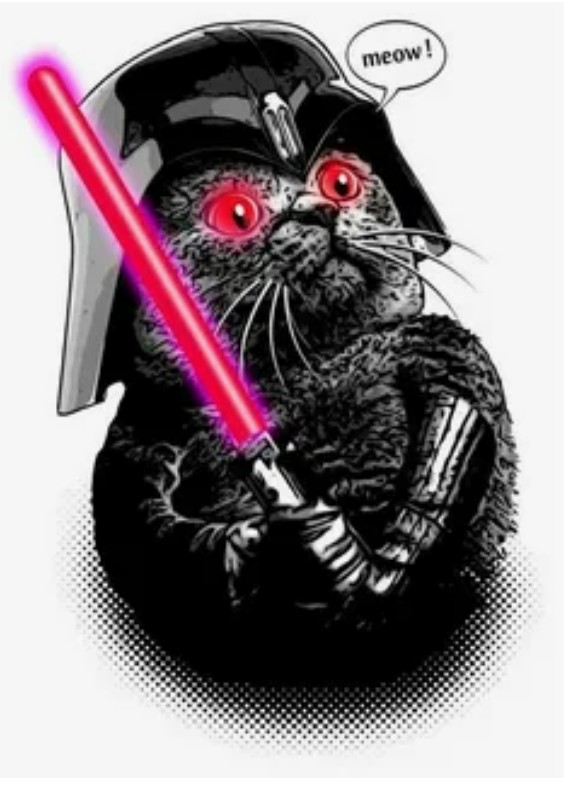 Create meme: cat Darth Vader, Cat Sith Star Wars, cat Darth Vader