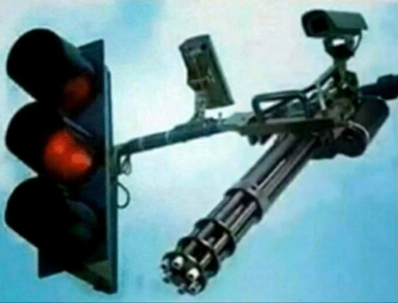 Create meme: traffic light control camera, traffic light on a pole, red traffic light