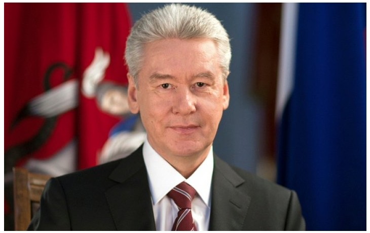 Create meme: sergey sobyanin, sobyanin and yeltsin, the mayor 