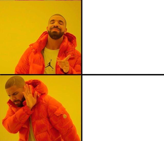 Create meme "memes with a black man in the orange jacket, drake meme