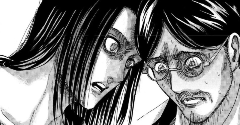 Create meme: Grisha Yeager, Eren, attack of the titans manga, Eren Yeager and Grisha Yeager
