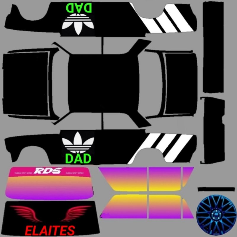 Create meme: liveries for rcd on VAZ 2102, skin scan on vaz 2104, skins for rcd on vaz 2107