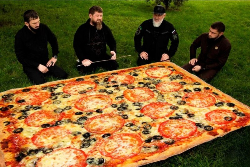 Create meme: large pizza, the biggest pizza, pizza 
