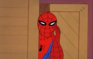 Создать мем: спайдермен мем секрет, человек паук мемы, неплохо малыш мем человек паук