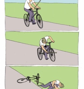 Создать мем: палки в колеса мем, мем велосипед палки в колеса шаблон, мем велосипед