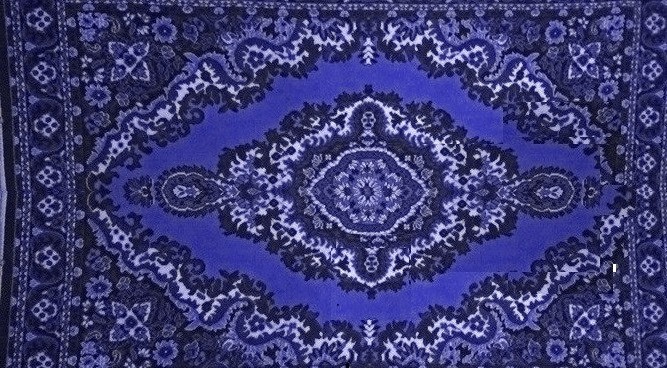 Create meme: carpet , carpet with blue ornament, the carpet is blue