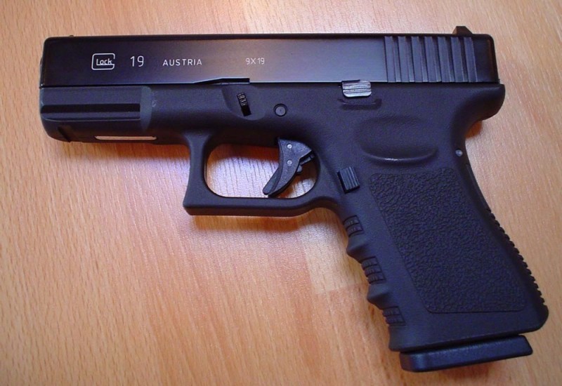 Create meme: glock 19 pistol, the glock, glock pistol