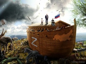 Создать мем: всемирный потоп и ноев ковчег, ковчег россия, ной строит ковчег