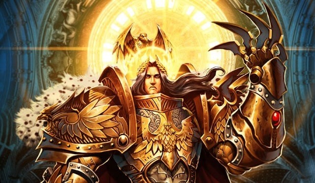 Create meme: God emperor warhammer, Emperor warhammer, Warhammer 40,000 the emperor approves