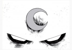 Создать мем: лунный рыцарь комикс 2014, аниме глаза, лунный рыцарь логотип
