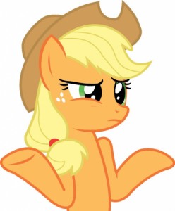 Create meme: applejack, pony, little pony