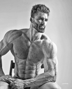 Create meme: bodybuilder, the beauty of the male body, guy