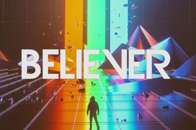 Create meme: imagine dragons believer, believer, beliver