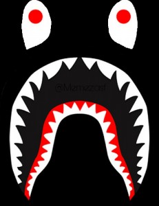 Create meme: bape shark, bape shark logo