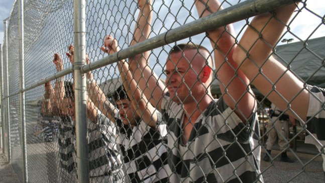 Create meme: american prison, prisoners in cages in American prisons, zvirbul Andrey "prison"