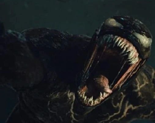 Create meme: venom 2 trailer, venom 2 scene after credits burning godzilla meme, venom 2