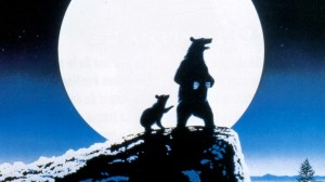 Создать мем: l'ours 1988, медведь 1988 постер, moon wolf