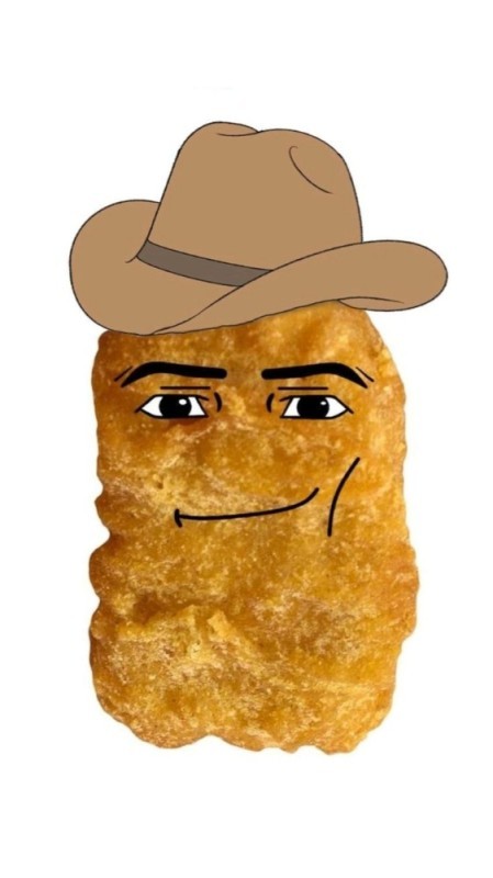 Create meme: The cowboy nuggets meme, cowboys nuggets, The cowboy nuggets